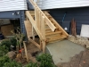 Entrance wooden stairs and railing replacement at Koraha St Remuera 15