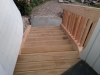 Entrance wooden stairs and railing replacement at Koraha St Remuera 21