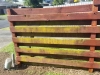 Water Blasted Fence and Painted Before and After 3